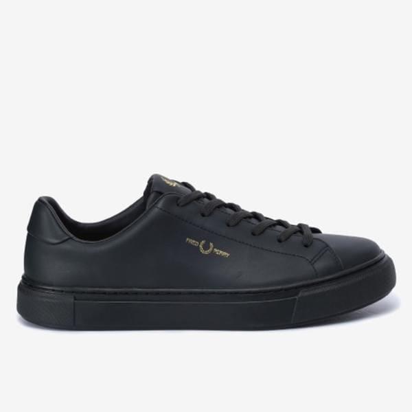 男性（FRED PERRY）B71 レザー ブラック レザー スニーカー_SFPM2415310_U77