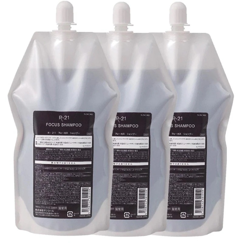 R-21 フォーカス シャンプー 700mL×3個 セット 詰め替え カラーケアシャンプー アシッドカラー 褐色 ヘアカラー カラーケア ボリューム 海藻エキス ヘマチン