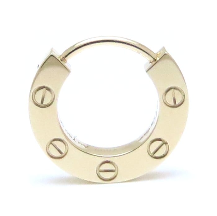 ラブ フープ ピアス オンライン限定 シングルピアス K18YG イエローゴールド/293829【中古】