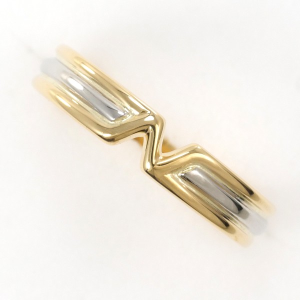 セイコージュエリー PT900 K18YG リング 指輪 8.5号 ジュエリー 中古