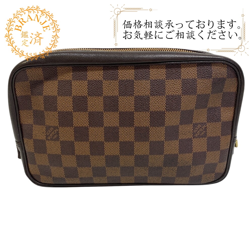 N47623 トゥルーストワレット ダミエ ダミエ セカンドバッグ ブラウン メンズ