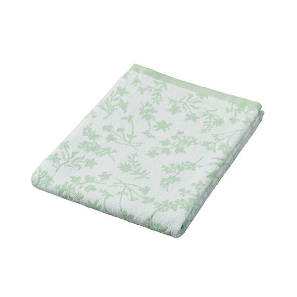 （まとめ） 林 無撚糸フェイム バスタオル グリーンBG423304 1枚 (×10セット)