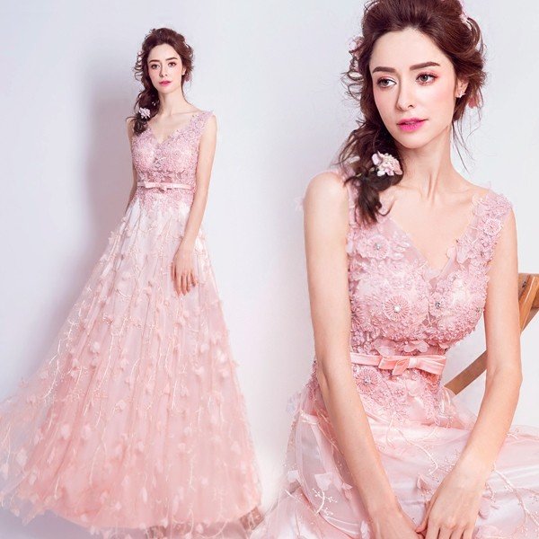 カラードレス 安い パーティードレス 演奏会 結婚式 フォーマル 二次会 花嫁 ロングドレス カクテルドレス コンサート バックレス サッシュリボン