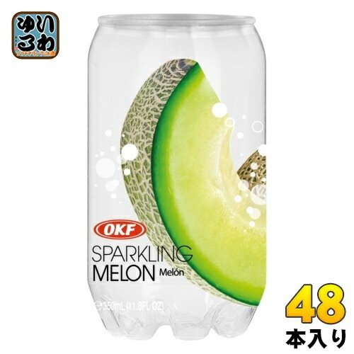 OKF クリアスパークリング メロン 350ml クリア缶 48本 (24本入×2 まとめ買い)