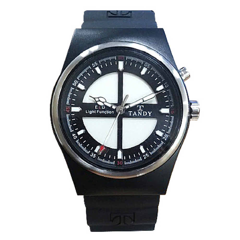 Tandy LED luminous sports urethane watch T-105