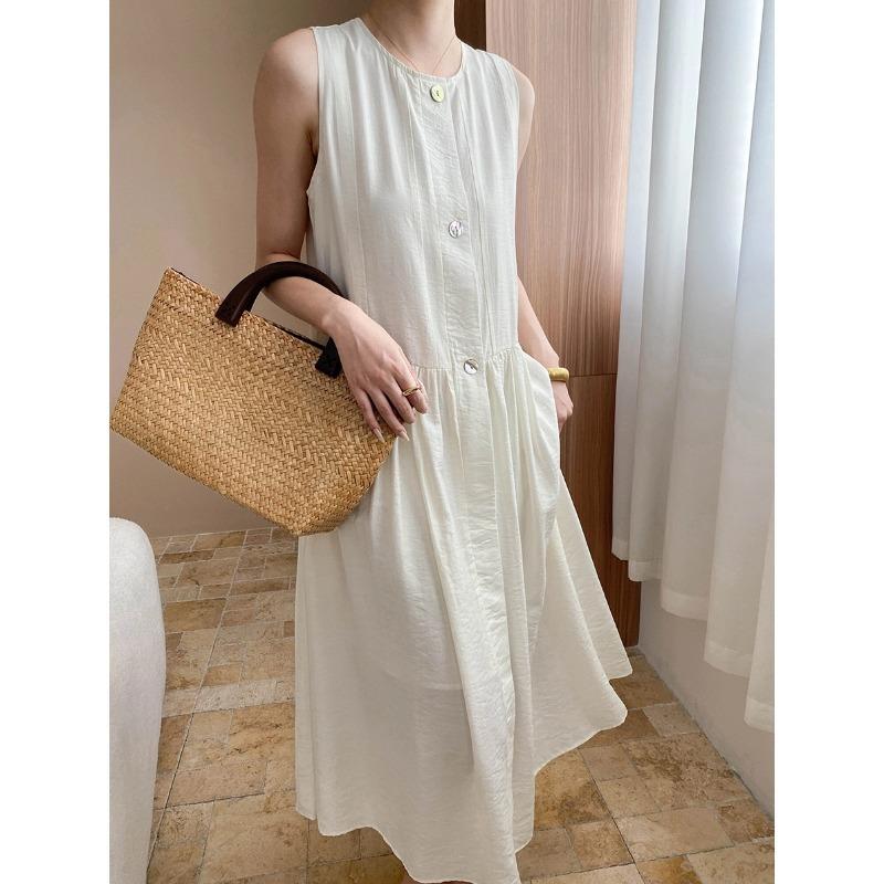 夏の穏やかなレトロの円形の首の緩い細くライン袖なしの服SN lounge dre cozy worldwide 走れる タイト スカート イエベ 振袖 スカル パジャマ パーティ 加绒 パンツ