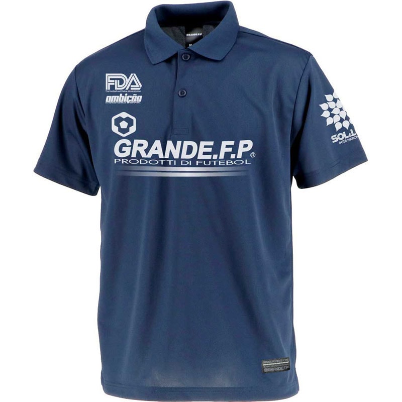 GRANDE.F.P(グランデエフピー) GRANDE.F.P グランデ.エフ.ピー.ハイパーロゴ.ドライメッシュポロ フットサル ポロシャツ (gfph20009-8701) 5,121円