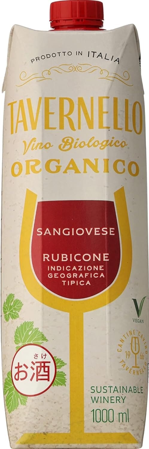 【送料無料】 タヴェルネッロ オルガニコ サンジョヴェーゼ テトラパック 1L 1000ml×1ケース/10本 ［赤/ミディアムボディ/イタリア]