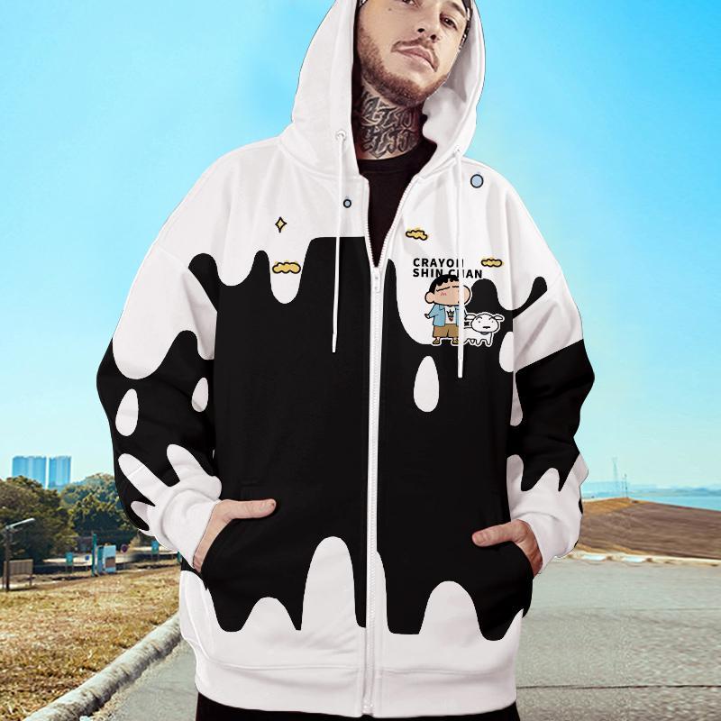 大好評 漫画のカップル服クレヨンしんちゃんのコート男女秋冬は新型カジュアルカーディガンのスポーツ上着を考えています