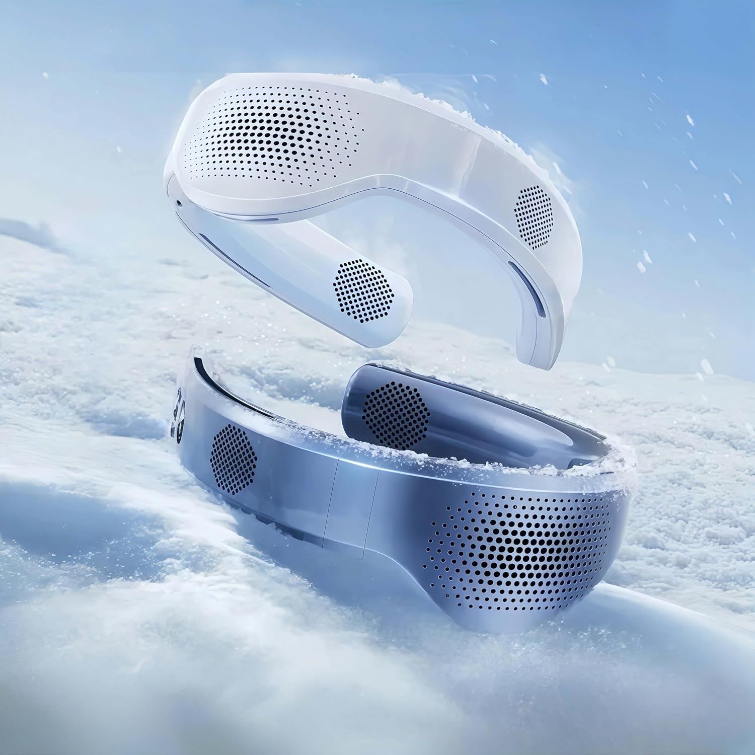 2025最強冷感！ネッククーラー 冷却プレート熱中症対策 首掛け扇風機10000mAh大容量3秒即冷スマートコントロール図書館級静音通勤オフィス用半導体ペルチェ式冷却AI電力管理によ