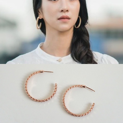 送料無料韓国ドラマ[Its Okay to Not Be Okay/サイコだけど大丈夫]/Seo Yeji/ソイェジ st. スタッドリングピアス