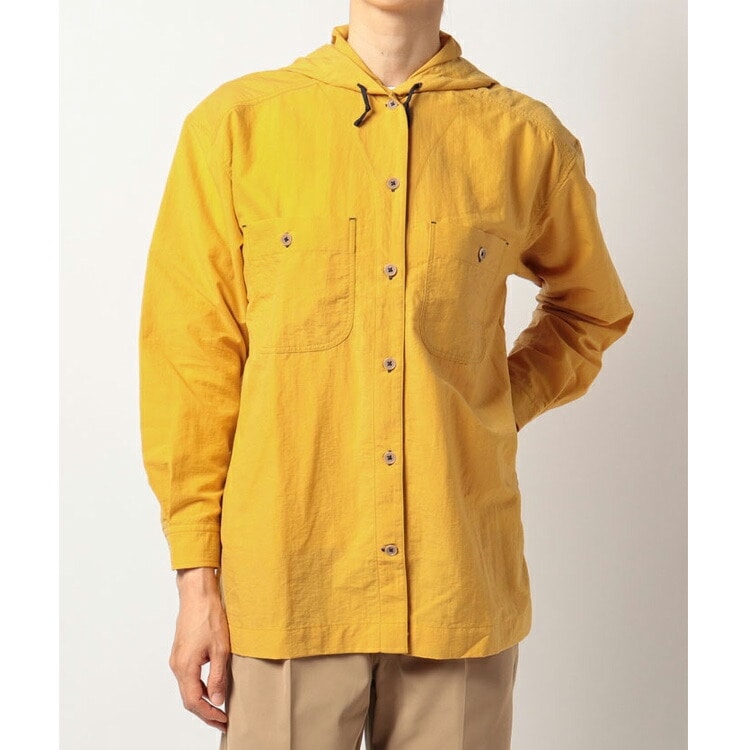 ウィメンズフード付き長袖シャツ L イエロー #TOWSJB78-YL