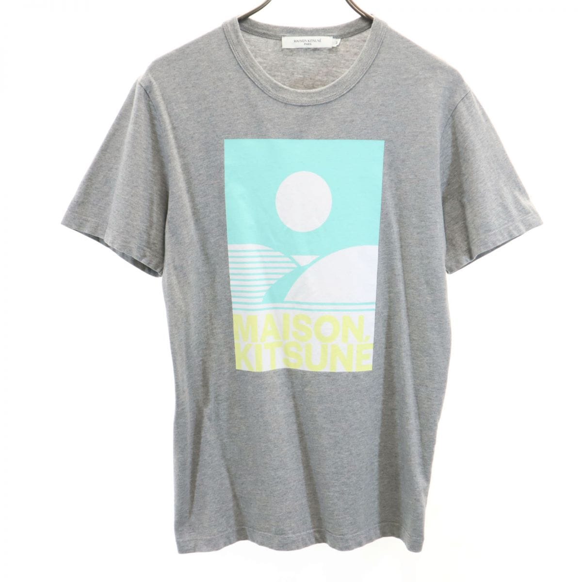 プリント 半袖 Tシャツ XS グレー メンズ