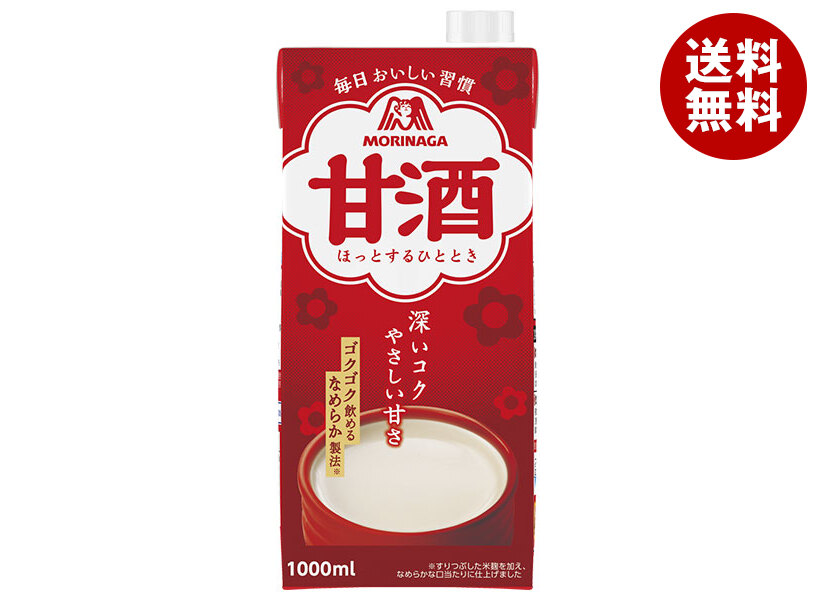 森永製菓 甘酒 1000ml紙パック＊6本入＊(2ケース)