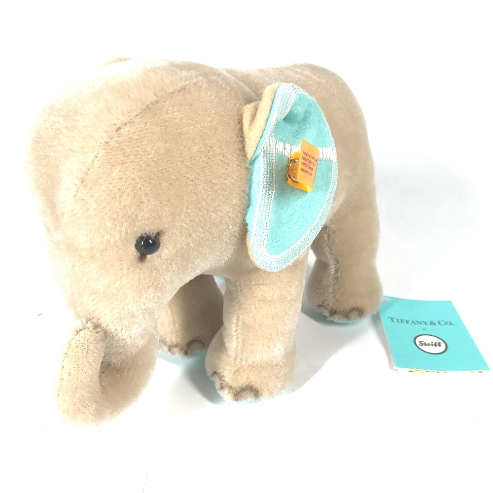 ぬいぐるみ エレファント 象 ゾウ アニマル シュタイフ Steiff コラボ 人形 インテリア モヘア ベージュ
