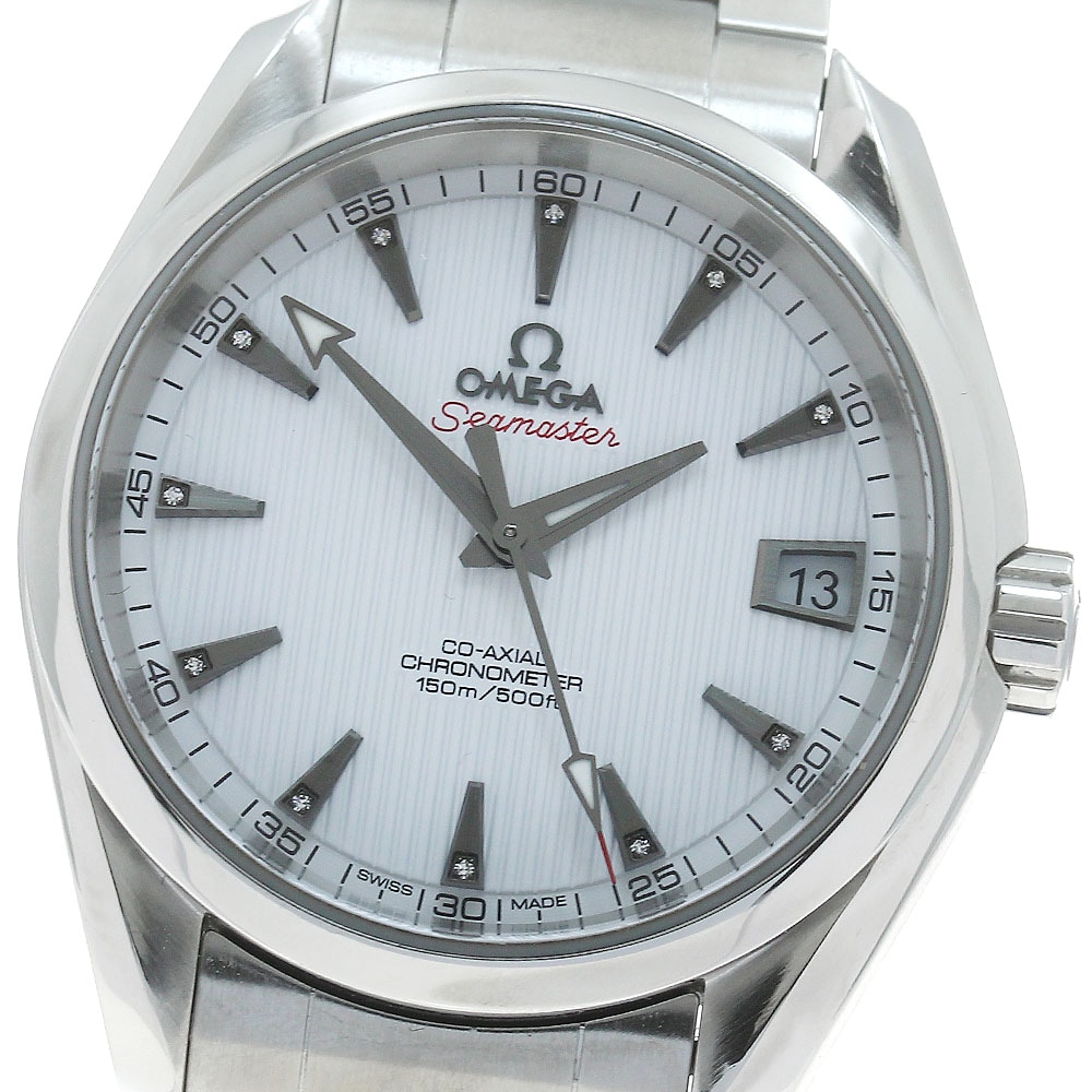 オメガ OMEGA 231.10.39.21.54.001 シーマスター アクアテラ 11Pダイヤ 自動巻き メンズ 良品 _868956【中古】