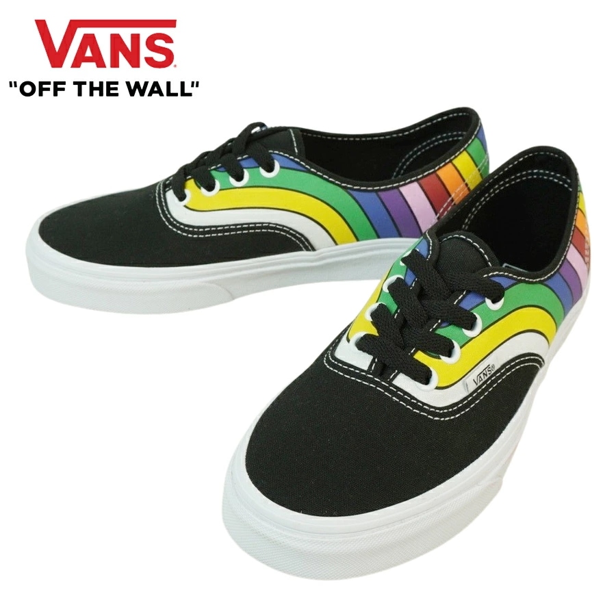 バンズ VANS ヴァンズ【箱無し】AUTHENTIC オーセンティック(REFRACT)BLK/TRWHT/MULTI(リフラクト)ブラック/トゥルーホワイト