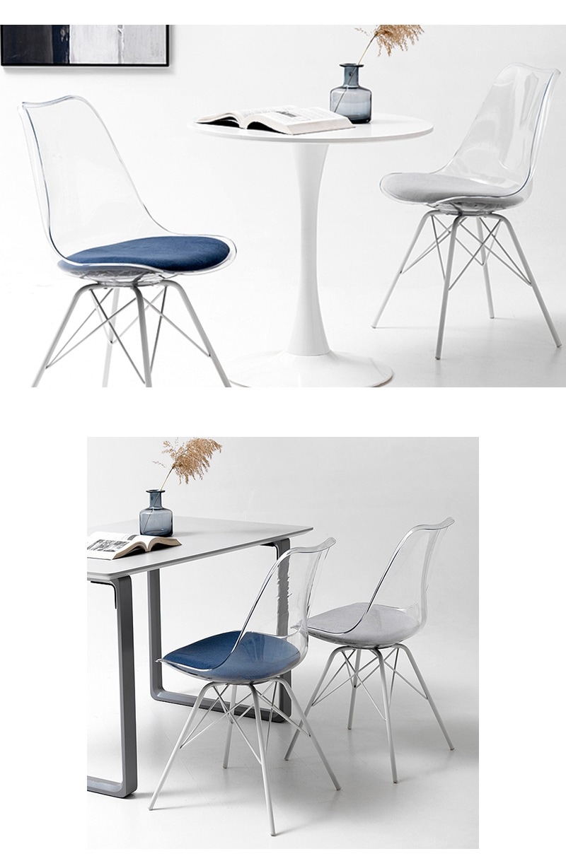 【3日で出荷】ダイニングチェア おしゃれ ダイニングチェア いす チェア シンプル 透明 北欧 高級 デザイナーズ家具 モダン 背もたれ 家具 リビングチェア 省スペース レストラン 喫茶店 装飾 居