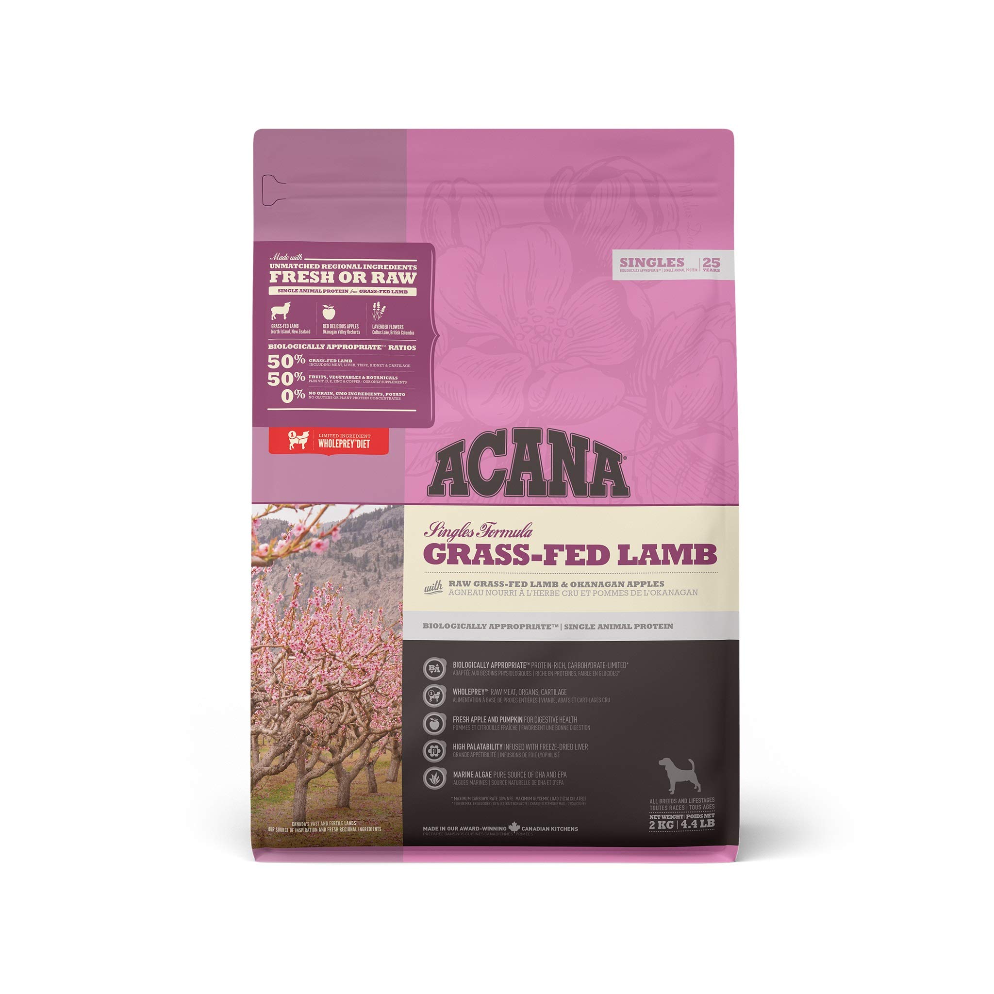 ACANA (アカナ) ドッグフード グラスフェッドラム [国内正規品] 2kg (x1)