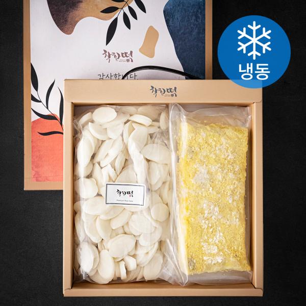 優しい餅 コンシルトック 600g + 白米白いトック 1kg (冷凍) 착한떡 콩시루떡 600g + 백미 흰 떡국떡 1kg (냉동)