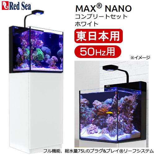 レッドシー　ＭＡＸ　ＮＡＮＯ　Ｇ２　ＣＵＢＥ　セット　ホワイト　５０Ｈｚ　東日本用　４５ｃｍ水槽　１８０サイズ　２個口　ＣＲＣ10―11―03―92―00
