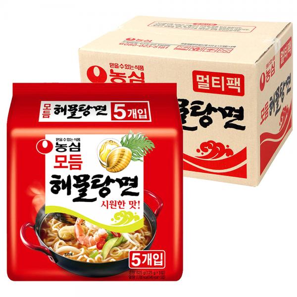 農心の盛り合わせ海鮮タンメン 농심 모듬 해물탕면