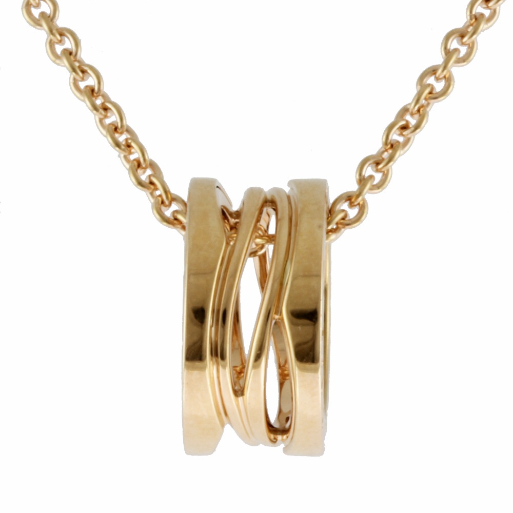 ブルガリ B-ZERO.1 ビーゼロワン デザインレジェンド ネックレス 18金 K18ピンクゴールド BVLGARI 中古 美品ネックレス
