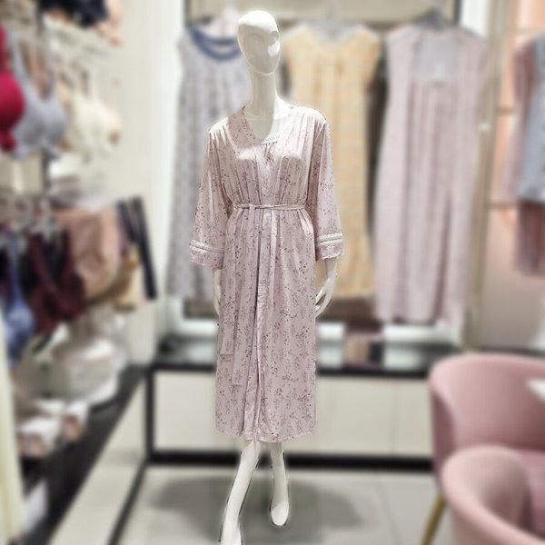 AK Bundang Branch Police Span Flower Printed Womens Gown Pajamas GW8863E
