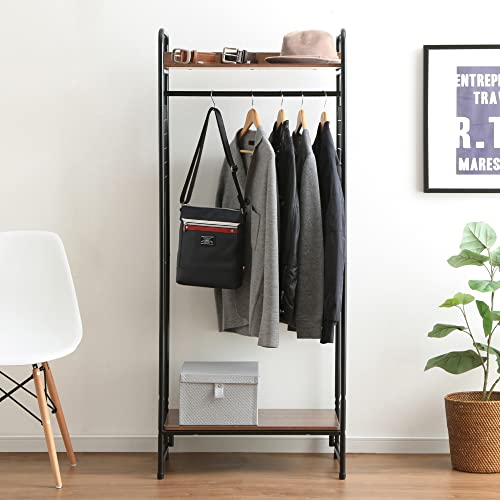 ハンガーラック スタイルハンガー 2WAYタイプ プレミアム メッシュパネル付き ブラック PI-B4