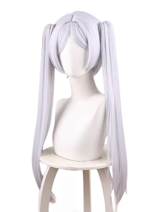フリーレンコスプレウィッグ葬送のフリーレンフリーレンネット付き長髪耐熱文化祭小物変身仮ステージ服