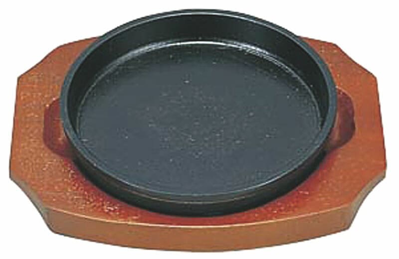 （まとめ買い）三和精機製作所 鉄製 餃子皿 丸 14cm [x3]