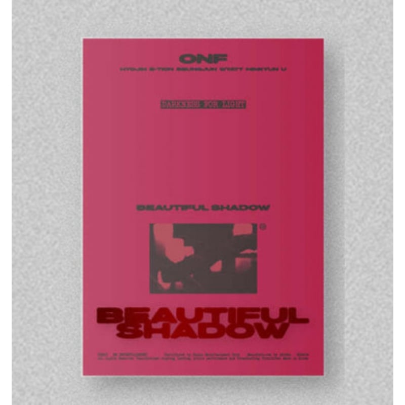 [未開封新品] ONFオン＆オフアルバムBEAUTIFUL SHADOWミニ8集フォトブックレッド 5,347円