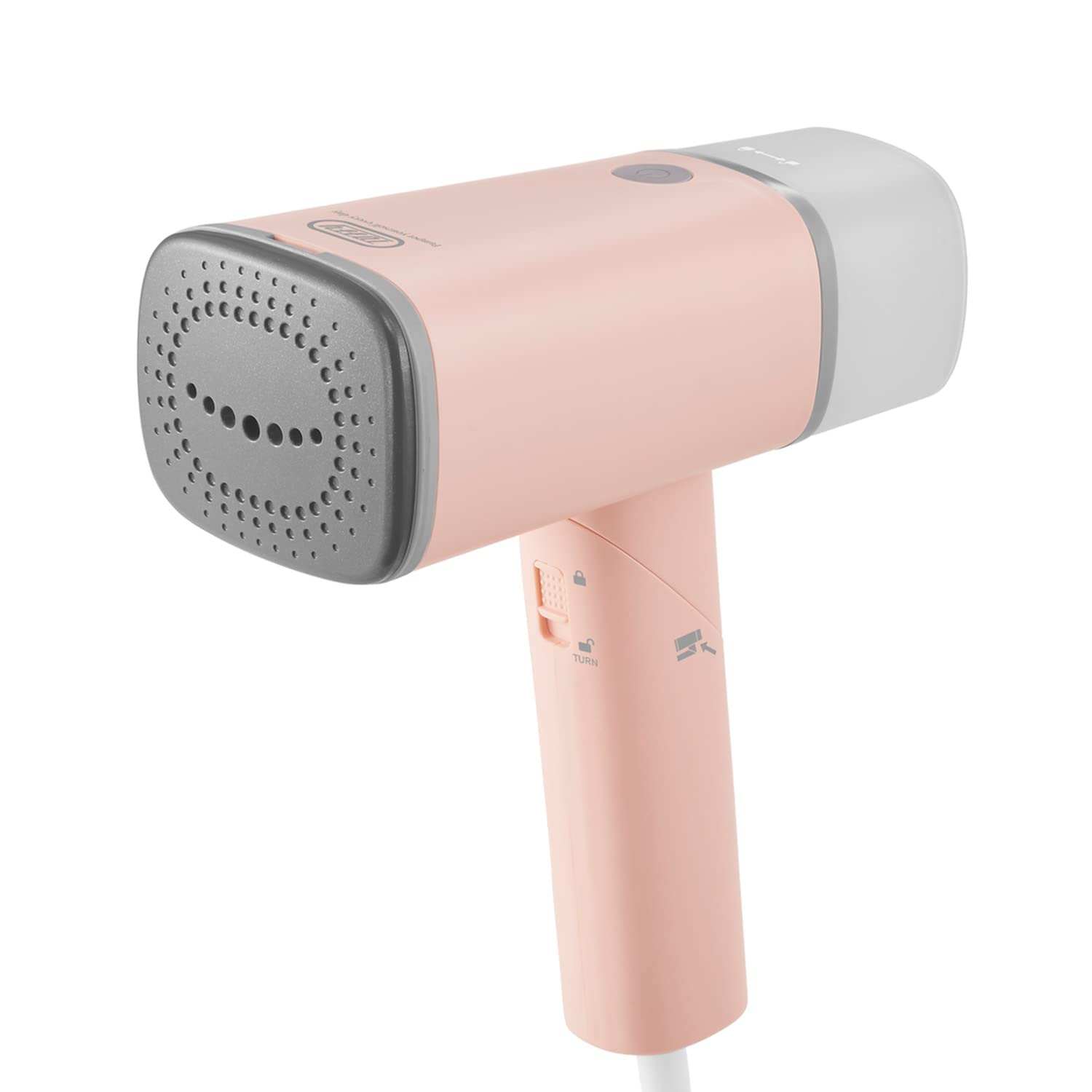 【Toffy/トフィー】 スチームリッチハンディスチーマー（シェルピンク） HW-SM1 強力スチーム約20g/分 パワフル噴出 シワ伸ばし 除菌 脱臭 花粉ダニ対策 ブラシ付き 折りたたみ収納 H