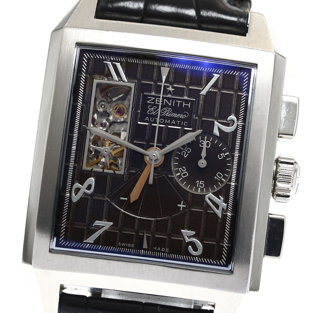 ゼニス ZENITH 03.0540.4021 ポートロワイヤル オープン クロノグラフ 自動巻き メンズ _894268【中古】