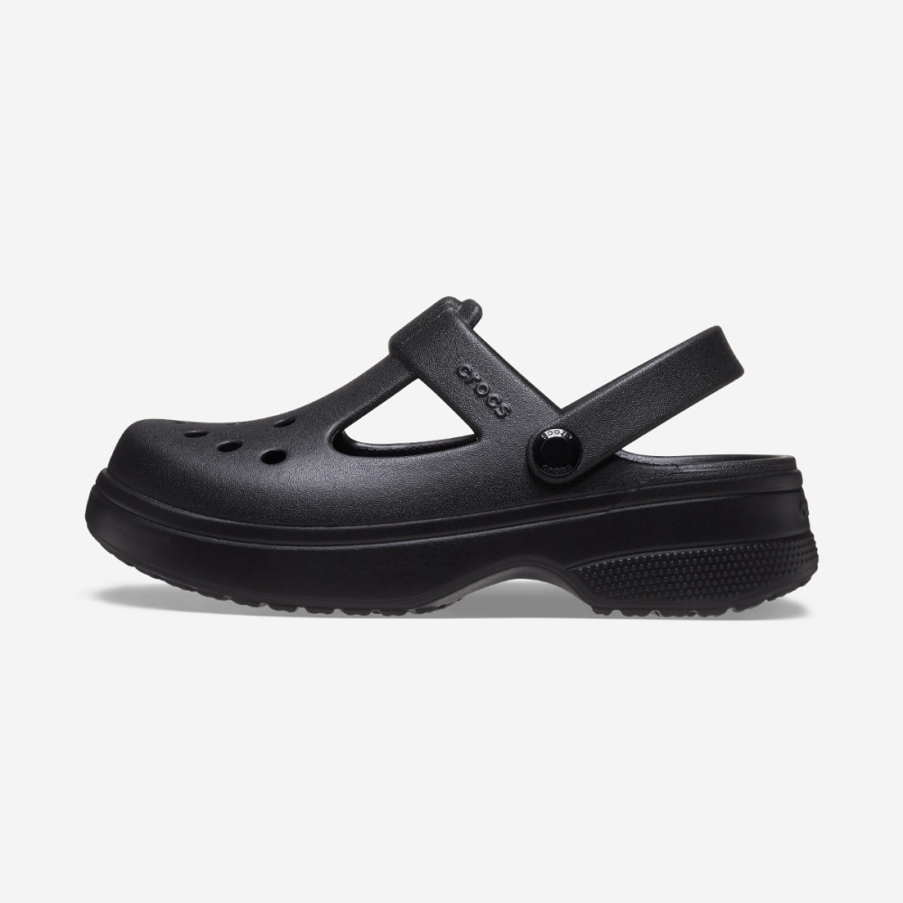 クロックスクラシックメリージェーンクロッグキッズ CRS210615-BLACK