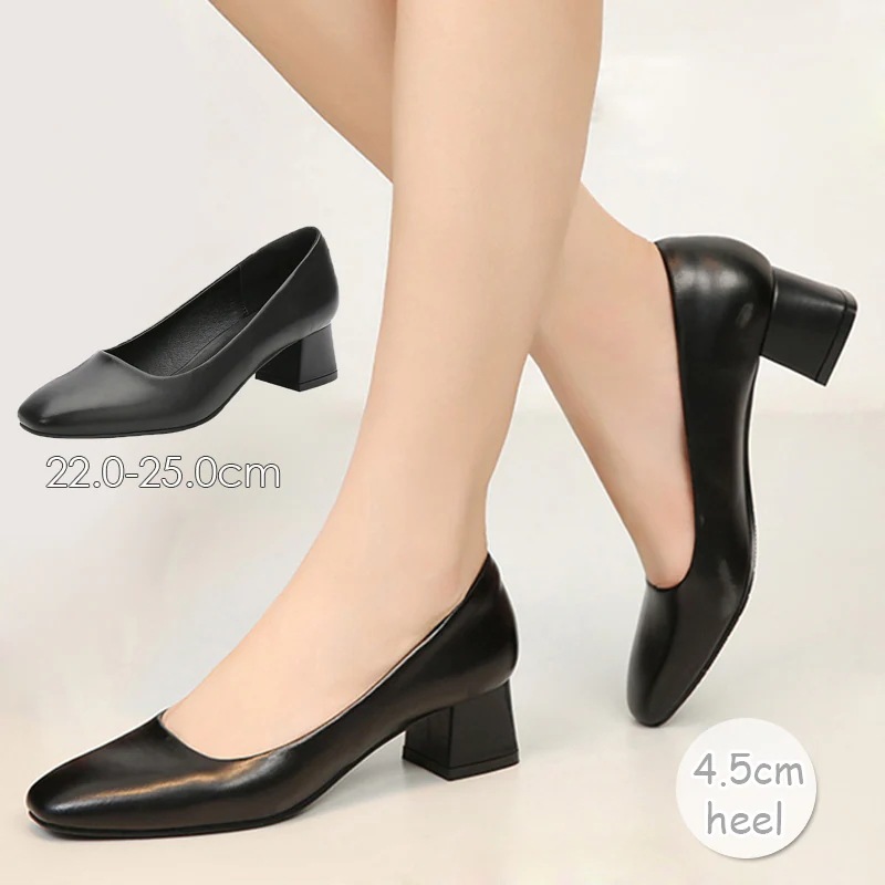 本革 パンプス 痛くない ローヒール 4.5センチヒール 結婚式 長時間 疲れない 歩きやすい ラウンドトゥ パンプス オフィス コンフォートシューズ 冠婚葬祭 就活 リクルート 仕事 フォーマル 結