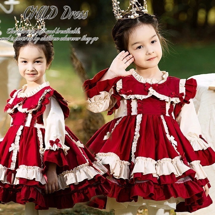 新品限時!優!惠!A144ロリータワンピース 女子 子供服 プリンセスドレス キッズドレス ベビーロリータドレス 可愛い 赤ちゃん お宮参り 結婚式 ピアノ発表会 誕 七五三 Lolita ロリータ