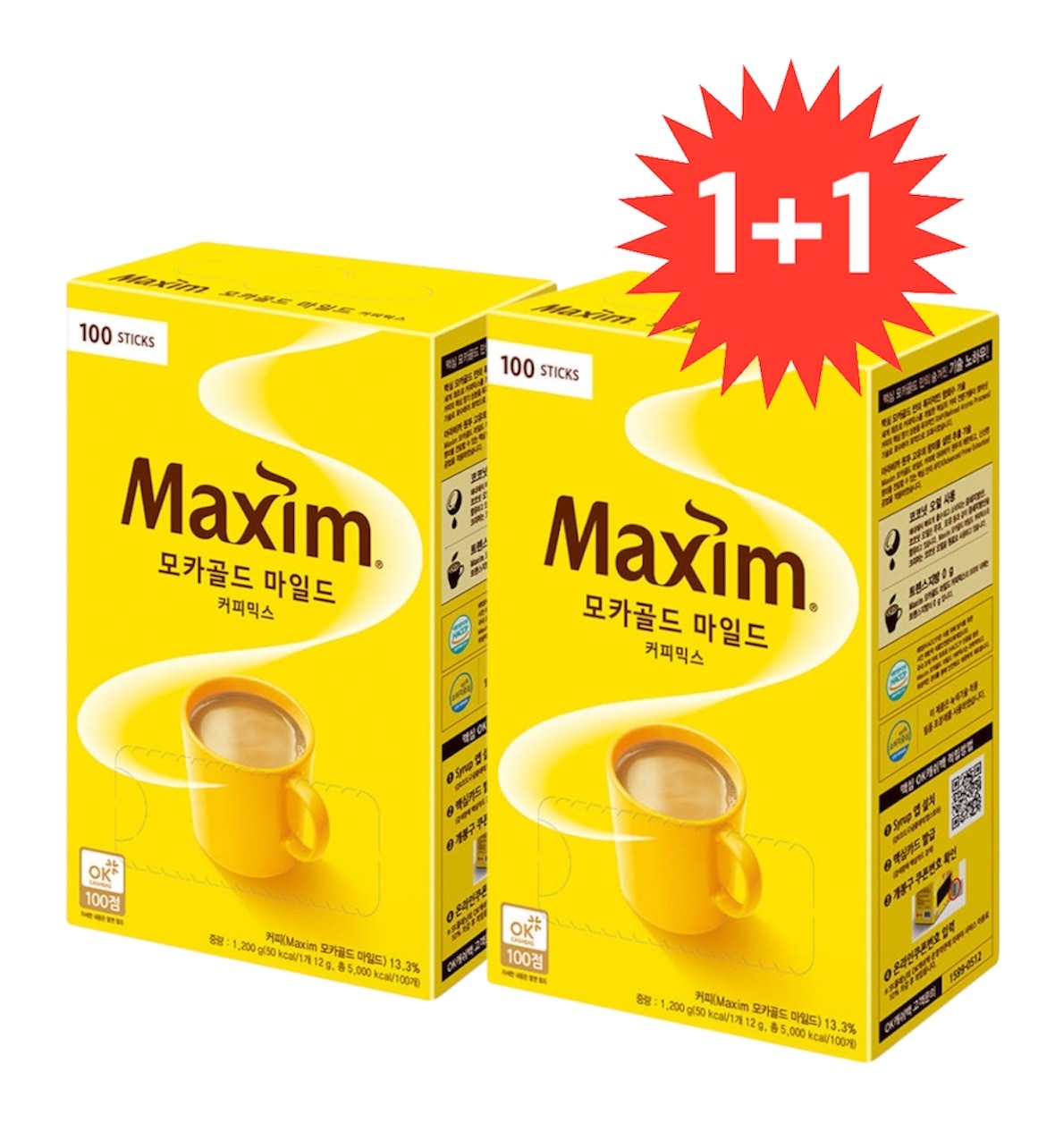 モカゴールド100個入りX2ボックス/韓国スティックコーヒー /アイスミックスコーヒー韓国インスタントコーヒー 黄金比率 スティックコーヒー ミックスコーヒー/韓国飲み物 コーヒーミックス/韓国スティ