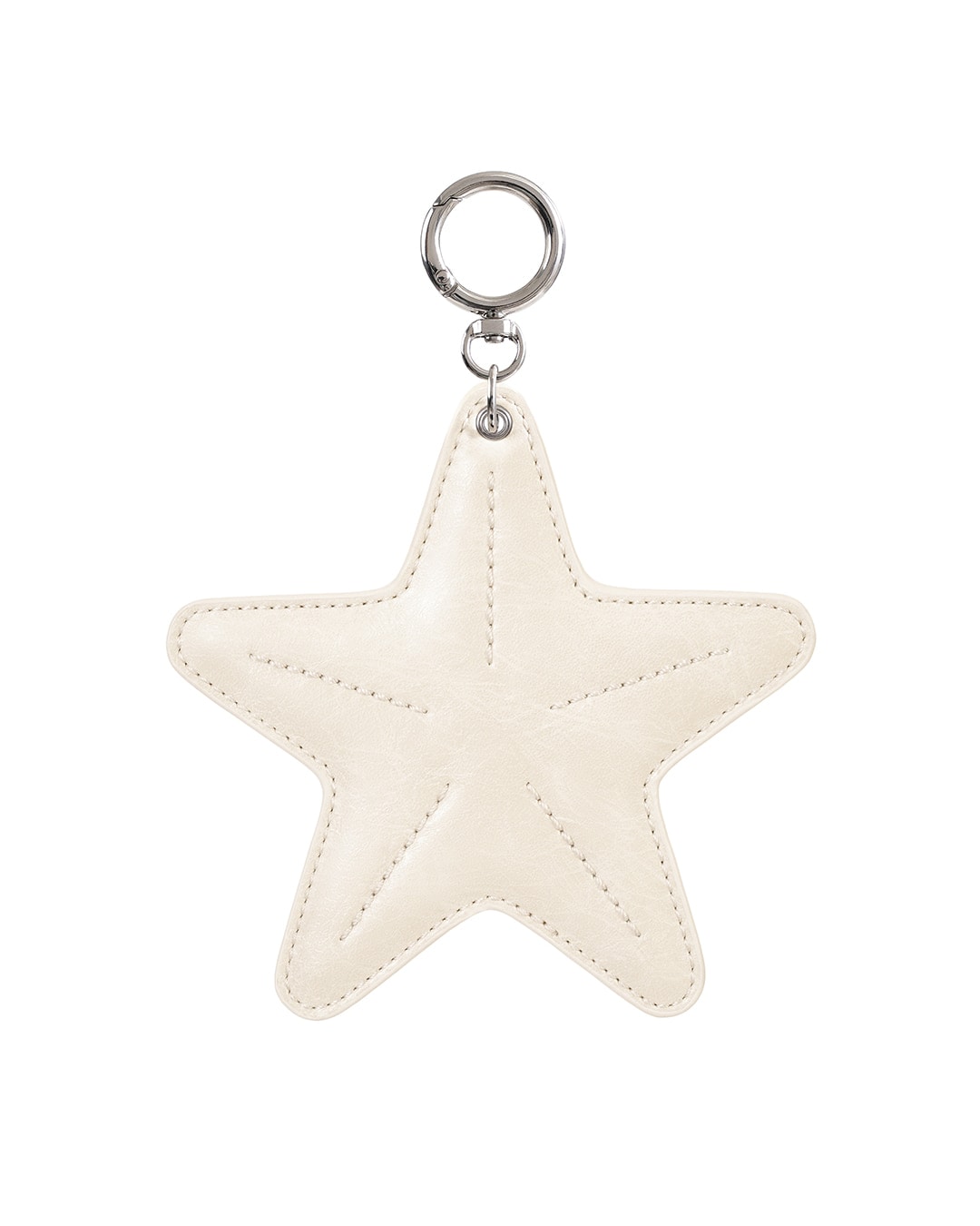 韓国限定 韓国人気 トレンド ファッション アクセサリー スターフィッシュ サングラス ホルダー キーリング キーホルダー - Cream