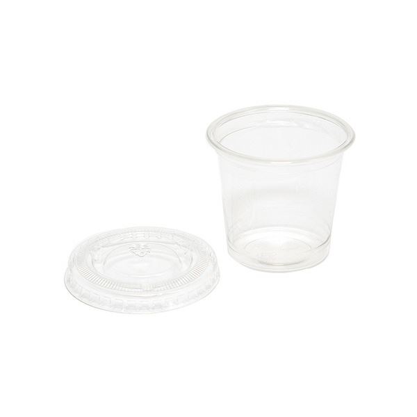 シモジマHEIKO 透明ドレッシングカップ A-PET 1オンス蓋セット 40ml #0045250001セット（2000個：50個×40パック）