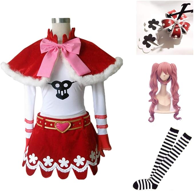 ワンピース one piece ペローナ 衣装 ウィッグ 王冠 ストッキング 全セット コスプレ衣装