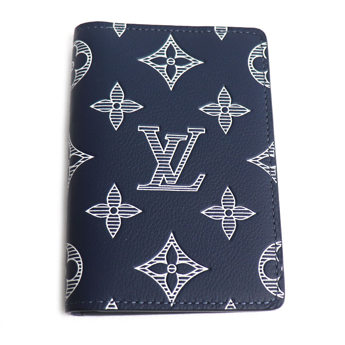 LOUIS VUITTON ルイ・ヴィトン オーガナイザー ドゥ ポッシュ カードケース モノグラムシャドウ ネイビー M83378 ICチップ ユニセックス 未使用 買取品