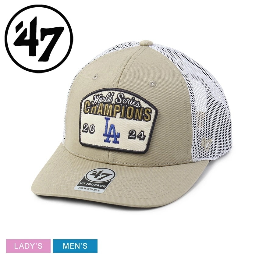 帽子 キャップ LOS ANGELES DODGERS 2024 WORLD SERIES CHAMPIONS BELT 47 TRUCKER BWS-WSBLT312CNP レディース メンズ 野球 7,022円