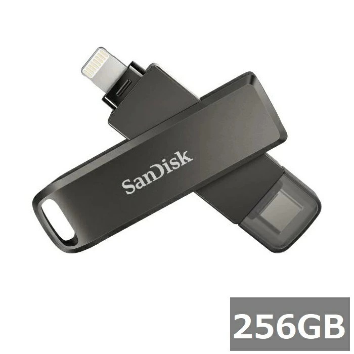 サンディスク USBメモリ SDIX70N-256G-GN6NE iXpand Luxe Flash Drive 256GB Sandisk iPhone用 iPad Lightning Ty