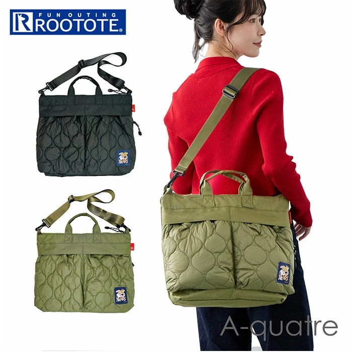 ROOTOTE ルートート トートバッグ 8456 通販 スヌーピー SNOOPY 2way ショルダーバッグ 斜めがけバッグ 大きめ A4 通勤 通学 大容量 A-quatre wide アーキャト
