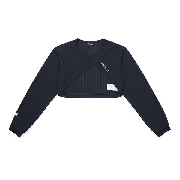 [マルボン公式] プリーツファブリックボレロジャケット NAVY (WOMAN)