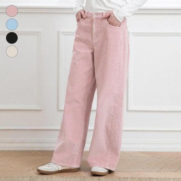 女性コーデュロイワイドOP4W5345