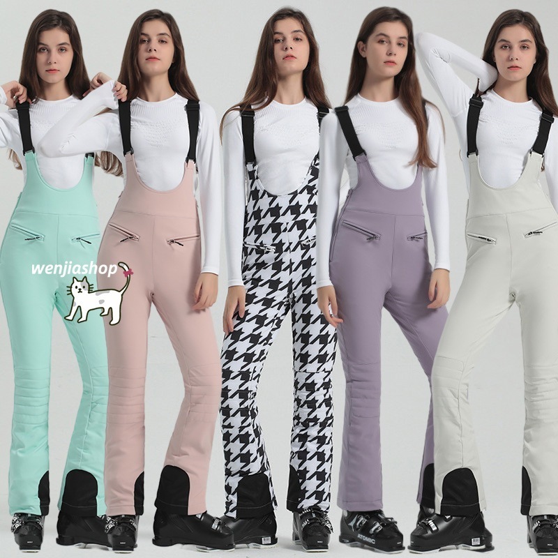 スノーボードウェアパンツレディース20232024作15000mmH2Oオールインワンワンピーススノボウェアスノーウェアスキーウェアスノボーウェア韓国風防風防水防寒