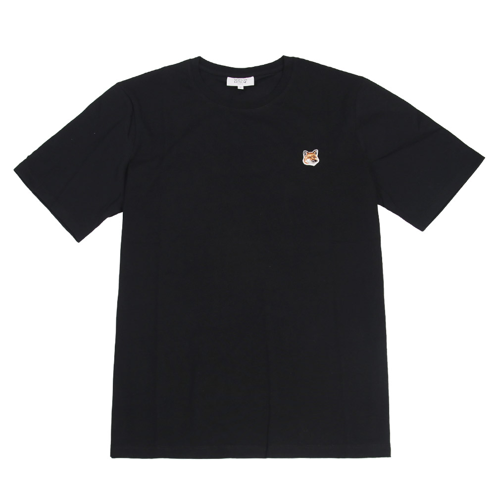 Tシャツ FOX HEAD PATCH REGULAR TEE-SHIRT BLACK 半袖 メンズ 刺繍ワッペン