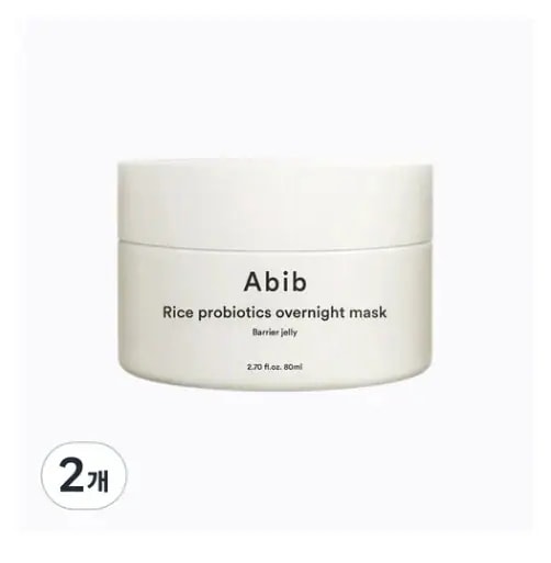 ライスプロバイオティクス オーバーナイトマスク バリアジェリー 80ml × 2個 しっとりケア 使いやすいジェルタイプ